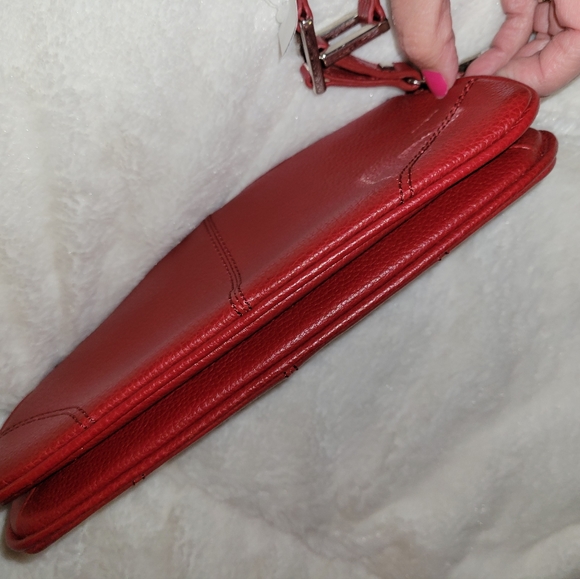 Talbots Wristlet Clutch Purse Bag Pebbled Leather - Picture 4 of 9